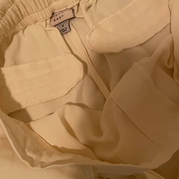 A new day thin long wide leg off white pants - Picture 6 of 10